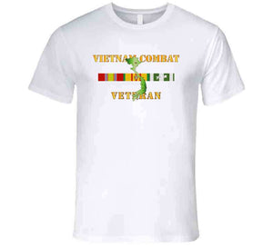 Army - Vietnam Combat Veteran W Vn Svc T Shirt