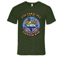Load image into Gallery viewer, USN - USS Coral Sea (CV-43) Vietnam War With Text T-shirt, Premium and Hoodie
