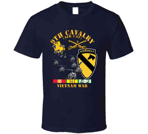 Army - 9th Cavalry (Air Cav) - 1st  Cav Division w SVC T Shirt