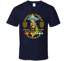 Load image into Gallery viewer, Army - Vietnam Combat Infantry Veteran W 2nd Bn 2nd Inf 1st Inf Div Ssi T Shirt
