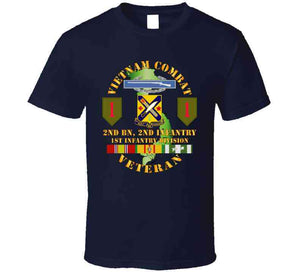 Army - Vietnam Combat Infantry Veteran W 2nd Bn 2nd Inf 1st Inf Div Ssi T Shirt