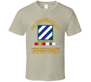 Army - 3rd Id - Germany W Cold War Svc T Shirt