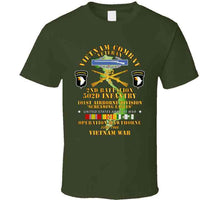 Load image into Gallery viewer, Army - 2nd Bn 502nd Infantry - 101st Abn - Operation Hawthorne W Vn Svc T Shirt
