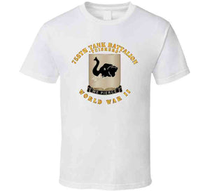 Army - 758th Tank Battalion, "Tuskers", World War II - T Shirt, Premium and Hoodie