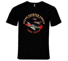 Load image into Gallery viewer, Army - Aac - 332nd Fighter Group - 12th Af - Red Tails T Shirt
