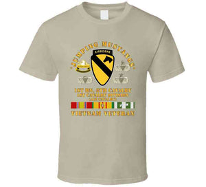 Army - Jumping Mustangs - 1st Bn 8th Cav 1st Cav - W Vn Svc T Shirt