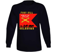 Load image into Gallery viewer, Army - Fort Sill, Home Of Artillery Guidon W Cassion - Black X 300 T Shirt

