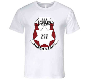 Army  - 563rd Engineer Battalion - Dui W Ssi Wo Txt X 300 T Shirt