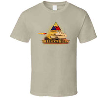 Load image into Gallery viewer, Army - 2nd Armored Division  - M1a1 Tank  - Hell On Wheels W Fire X 300 T Shirt
