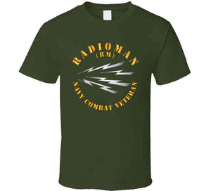 Navy - Rate - Radioman - Navy Combat Veteran T Shirt