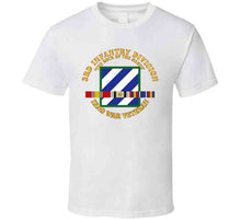 Load image into Gallery viewer, Army - 3rd Id - Iraq Vet  - The Rock Of The Marne W Svc Ribbons T Shirt
