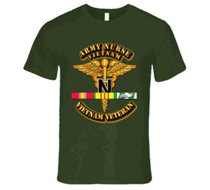 Army - Army Nurse W Vietnam Svc Ribbons T Shirt