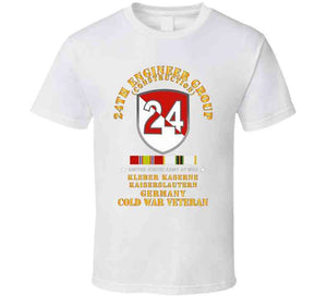 Army -  24th Engineer Group (construction) - Kaiserslautern, Germany 1954 - 1972- W Cold War Svc X 300 T Shirt