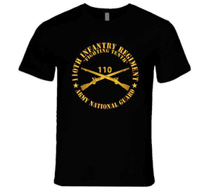 Army - 110th Infantry Regiment - Fighting Tenth - Br - Arng  X 300 T Shirt