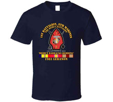 Load image into Gallery viewer, Usmc - 1st Bn, 8th Marines - Beirut Barracks Bombing W Svc T Shirt
