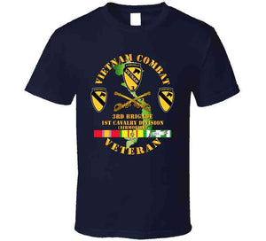 Army - Vietnam Combat, Cavalry Veteran, with 3rd Brigade, 1st Cavalry Division Classic T Shirt