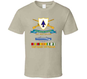 Army - 26th Infantry Regiment - Dui W Br - Ribbon - 1st Bn W Cib Vn Svc  X 300 T Shirt