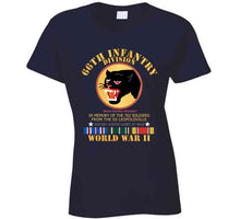 Load image into Gallery viewer, Army - 66th Infantry Div - Black Panther Div - Wwii W Ss Leopoldville W Eu Svc Long Sleeve T Shirt
