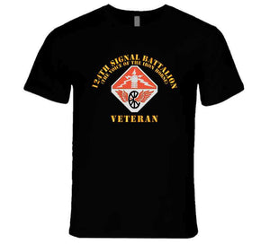 Army - 124th Signal Bn - The Voice Of The Iron Horse - Ssi - Veteran  X 300 T Shirt