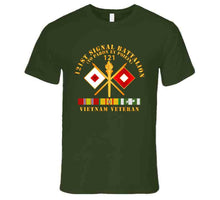 Load image into Gallery viewer, Army - 121st  Signal Bn W  Br - Vietnam Veteran W Bn Num X 300 T Shirt
