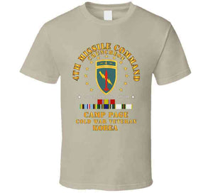 Army - 4th Missile Command - Camp Page - Chuncheon, Korea - Cold War Veteran X 300 T Shirt