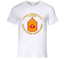 Load image into Gallery viewer, Usmc - First Sergeant - Veteran X 300 T Shirt
