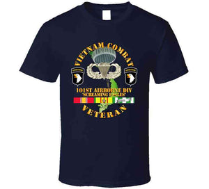 Army - Vietnam Combat Veteran W 101st Airborne Div Ssi V1 - T-shirt