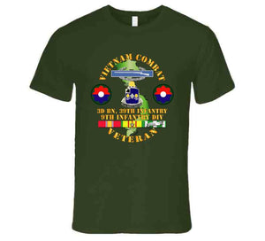 Army - Vietnam Combat Infantry Veteran W 3rd Bn 39th Inf - 9th Id Ssi T Shirt