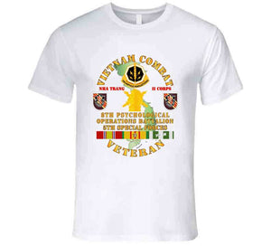 Army - Vietnam Combat Vet - 8th Psyops Bn - 5th Special Forces Group W Vn Svc T Shirt