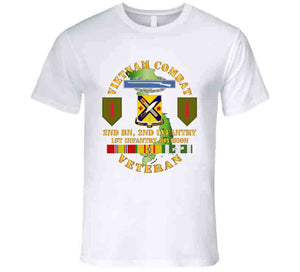 Army - Vietnam Combat Infantry Veteran W 2nd Bn 2nd Inf 1st Inf Div Ssi T Shirt