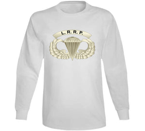 Army - Lrrp - Basic Airborne Badge W Lrrp Tab X 300 T Shirt