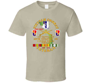 Army - Vietnam Combat Veteran W 1st Bn - 50th Inf - I Field Force 1969-70 W Vn Svc T Shirt