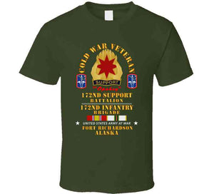 Army - Cold War Vet - 17nd Support Bn, 172nd In Bde - Ft Richardson Ak W Cold Svc X 300 Long Sleeve T Shirt