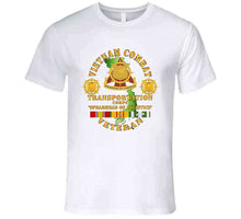 Load image into Gallery viewer, Army - Vietnam Combat Vet - Transportation Corps  W Vn Svc X 300 T Shirt
