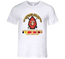 Load image into Gallery viewer, Usmc - 1st Bn, 8th Marines - Beirut Barracks Bombing W Svc Long Sleeve T Shirt
