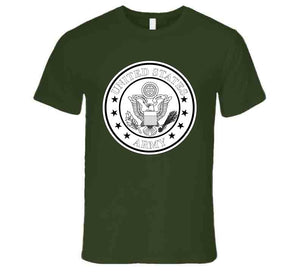 Emblem - United States Army - Blk Stars - Bw X 300 T Shirt