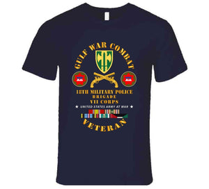 Army - Gulf War Combat Vet - 18th Mp Brigade - Vii Corps W Gulf Svc T Shirt, Hoodie and Premium