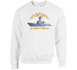 Navy - Destroyer - Uss John S Mccain - Big Bad John T Shirt