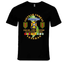 Load image into Gallery viewer, Army - Vietnam Combat Infantry Veteran W 2nd Bn 2nd Inf 1st Inf Div Ssi T Shirt
