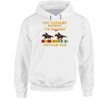 Load image into Gallery viewer, Army - 7th Squadron, 1st Cavalry Regiment - Vietnam War Wt 2 Cav Riders And Vn Svc X300 T Shirt
