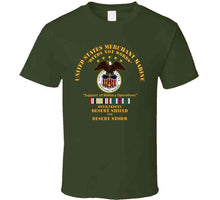 Load image into Gallery viewer, United States Merchant Marines - Operation Desert Shield, Storm with Desert Storm and Desert Shield Service Ribbons - T Shirt, Premium and Hoodie
