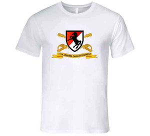 Army  - 11th Armored Cavalry Regiment - Ssi W Br - Ribbon X 300 T Shirt