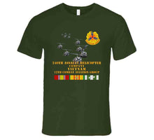 Load image into Gallery viewer, Army - 240th Assault Helicopter Co W 12th Cab W Vn Svc T Shirt
