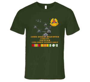 Army - 240th Assault Helicopter Co W 12th Cab W Vn Svc T Shirt