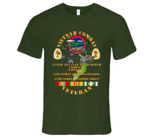 Army - Vietnam Combat Vet - 119th Ahc - 52nd Cab - 17th Combat Aviation Group - Big Helo Vn  Svc X 300 T Shirt