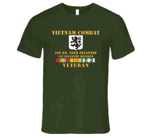 Army - Vietnam Combat Infantry Veteran W 1st Bn 28th Inf  - 1st Id T Shirt