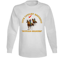 Load image into Gallery viewer, Army - 10th Cavalry Regiment W Cavalrymen - Buffalo Soldiers V1 Long Sleeve
