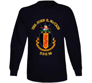 Navy - Uss John S. Mccain (ddg-56) Wo Bakgrd T Shirt