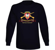 Load image into Gallery viewer, Army - 555th Parachute Infantry Battalion - Ssi - Black - Red Buffalo Soldiers W Br - Ribbon X 300 T Shirt
