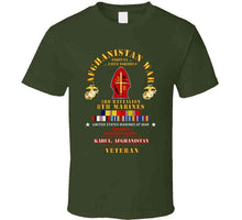 Load image into Gallery viewer, Usmc - Afghanistan War Veteran - 3rd Bn, 8th Marines - Oef - Kabul W Car Afghan Svc X 300 T Shirt
